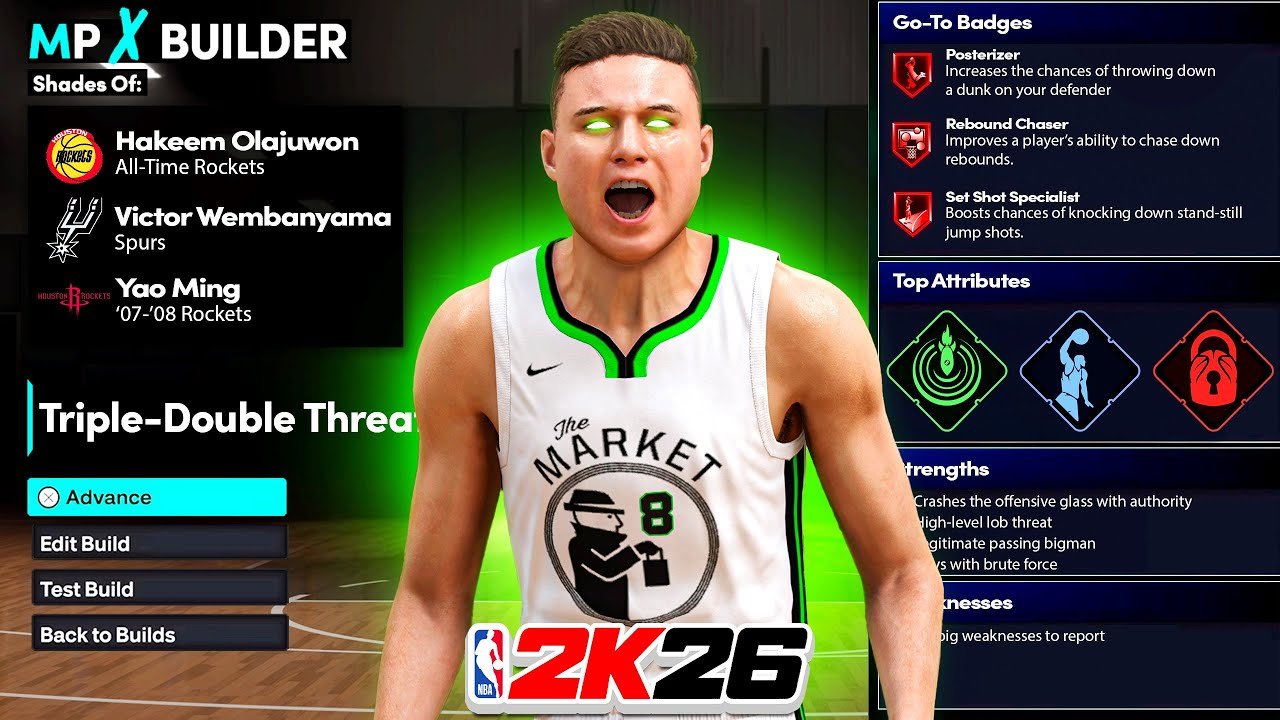 Here are the BEST Center Builds for NBA 2K26!