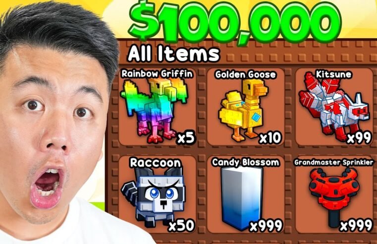 $1 vs $100,000 Grow a Garden ACCOUNT!