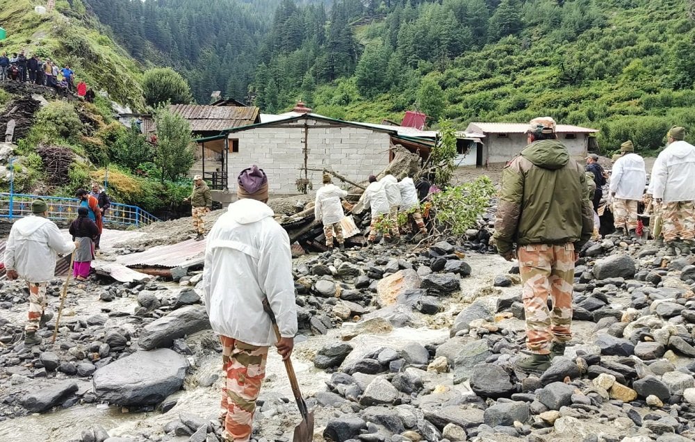 Helicopters rescue people stranded by flooding in Himalayan state – SABC News