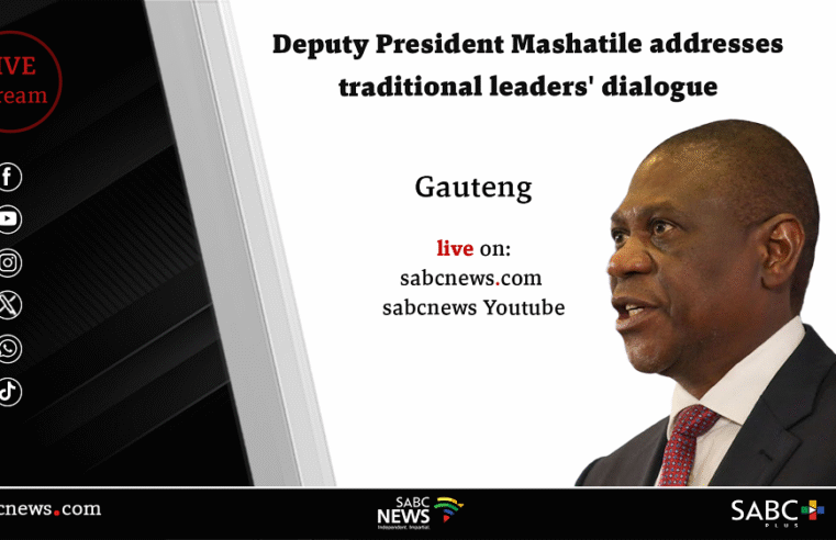 LIVE: Mashatile addresses traditional leaders’ dialogue