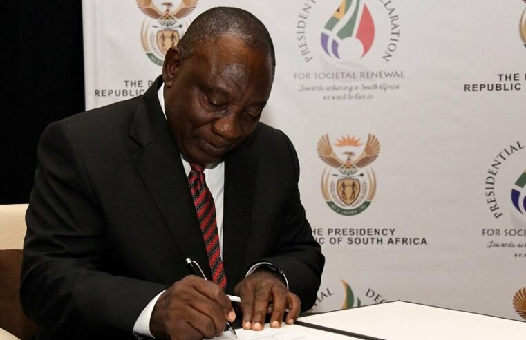 President Ramaphosa signs amended Political Funding Act into law – SABC News