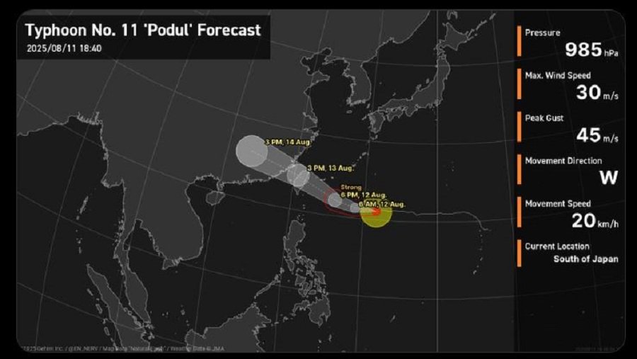 Taiwan evacuates hundreds as Typhoon Podul barrels towards southeast – SABC News
