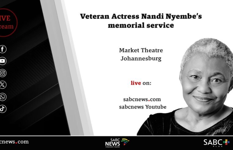 LIVE | Memorial service for veteran actress Nandi Nyembe