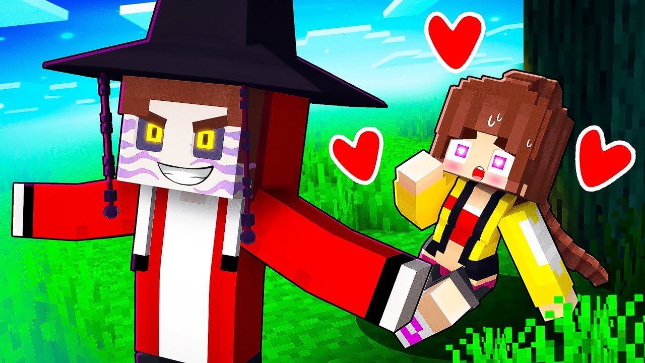 JJ K-POP DEMON and JJ`s Girl HUNTRIX – Love Story – Maizen Minecraft Animation