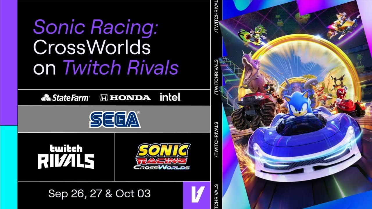 Sonic Racing: CrossWorlds – Twitch Rivals Announce Trailer