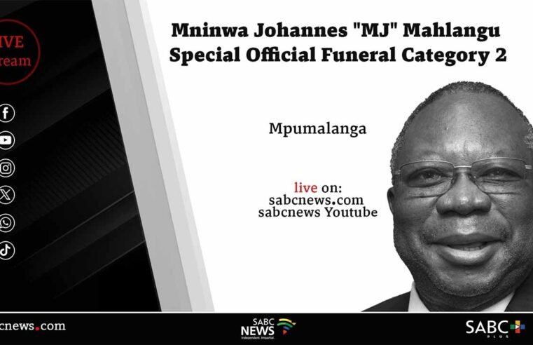 LIVE: Mninwa Mahlangu Special Official Funeral Category 2