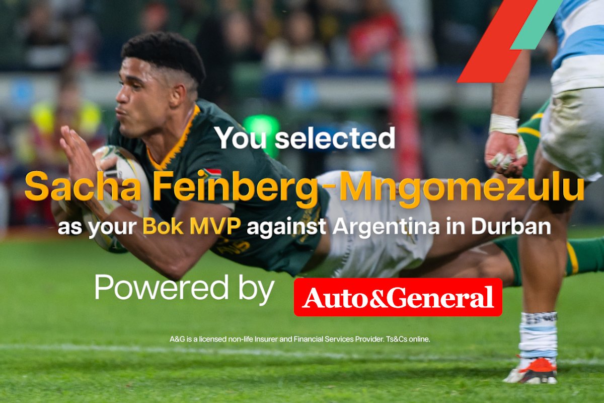 Sublime Sacha your Bok MVP