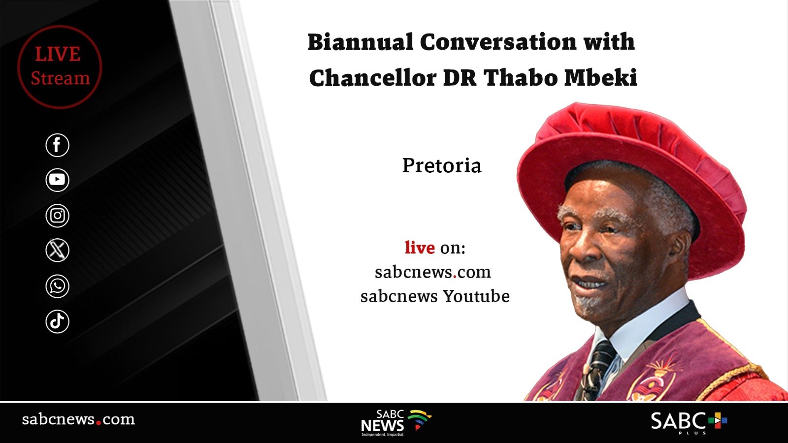 LIVE: Thabo Mbeki Conversation underway at Unisa