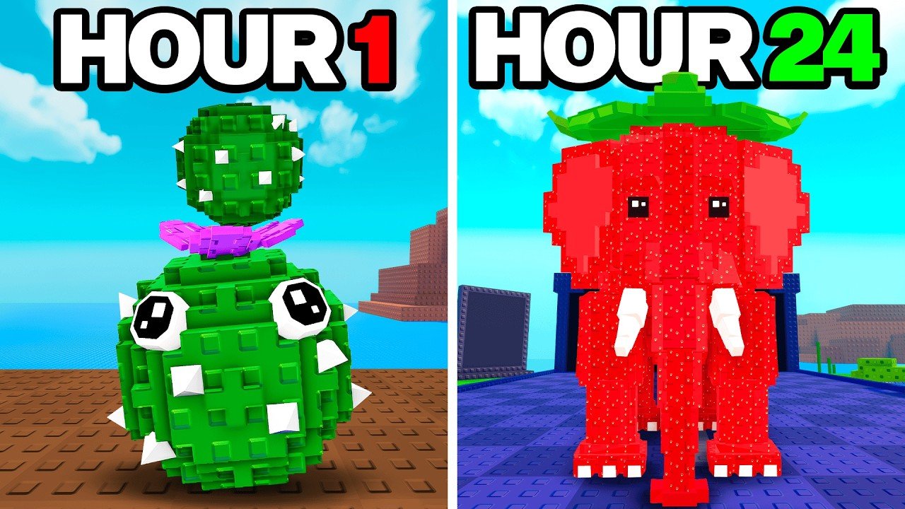 I Spent 24 Hours In Plants vs Brainrots