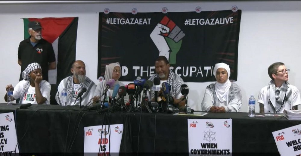 SA Global Flotilla activists receive heroes welcome at OR Tambo – SABC News