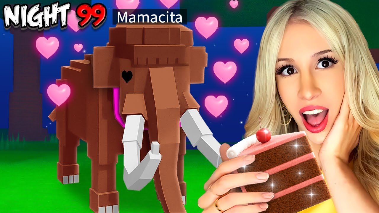 SURVIVING 99 NIGHTS with a PET MAMMOTH in 99 NIGHTS IN THE FOREST… *CHALLENGE*