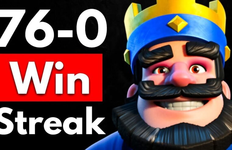 I WON 76 Matches in a Row in Clash Royale!!