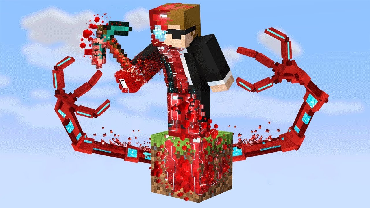 Minecraft, But It’s 1 Nano Tech Block