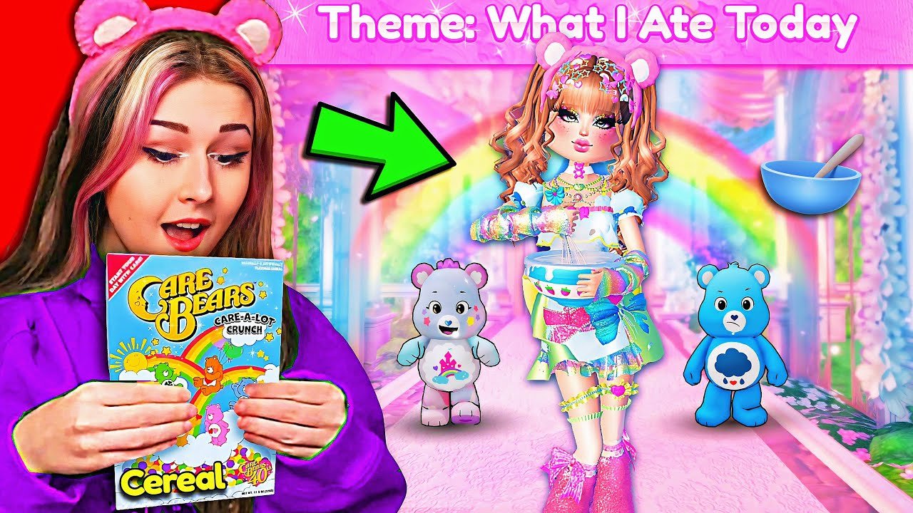 ONLY Dressing As WHAT I ATE In My DAY For EVERY ROUND In DRESS TO IMPRESS… | ROBLOX Challenge