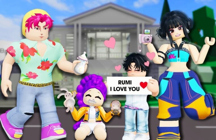 Baby JINU Is OBSESSED With Baby RUMI in Roblox! (Kpop Demon Hunters)