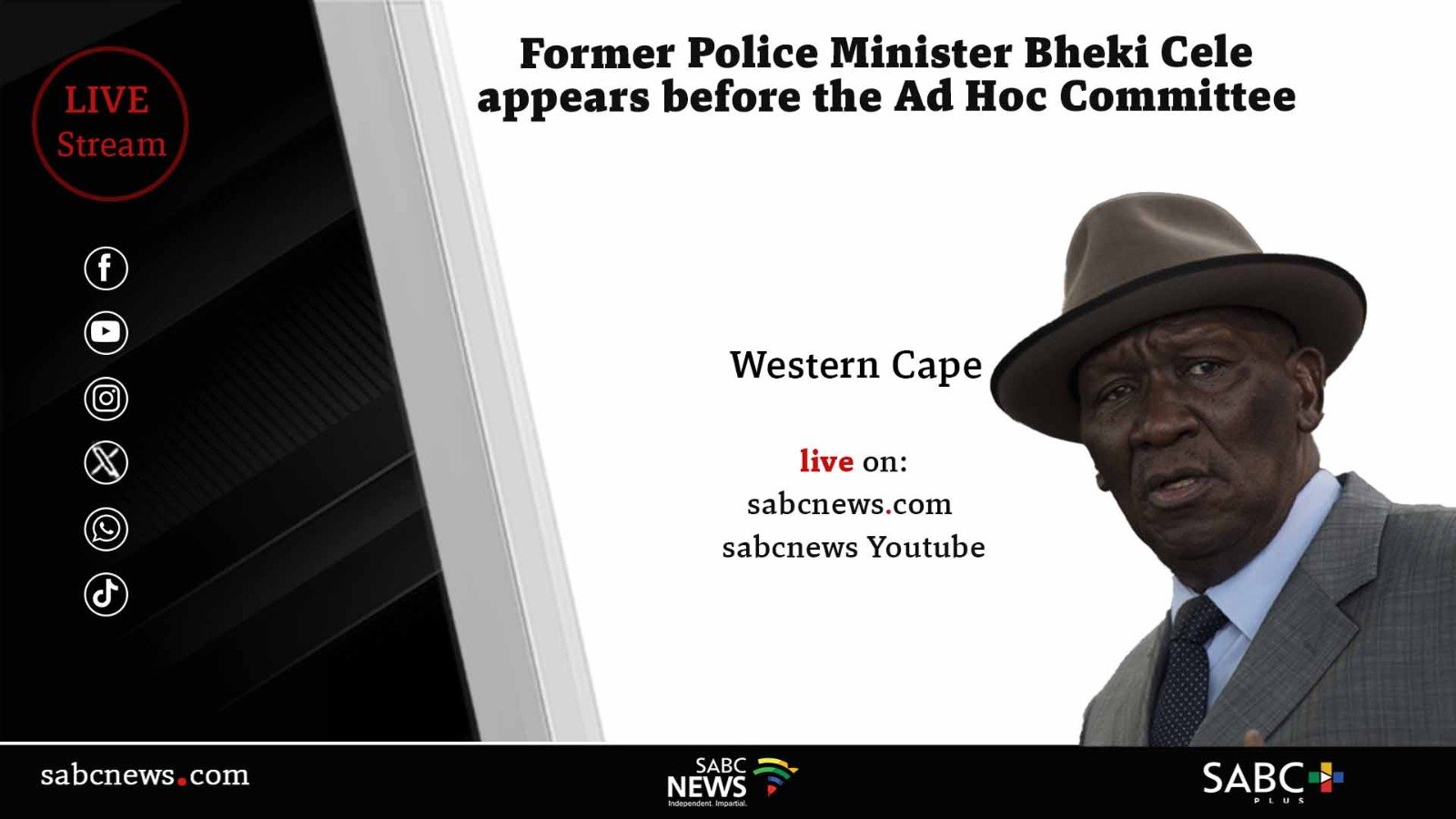 LIVE: Ad hoc Committee | Former Police Minister Bheki Cele appears