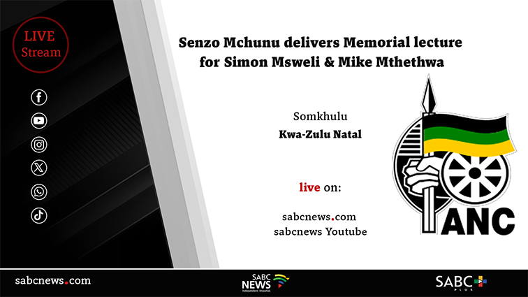 LIVE | Mchunu delivers Simon Msweli and Mike Mthethwa Lecture – SABC News
