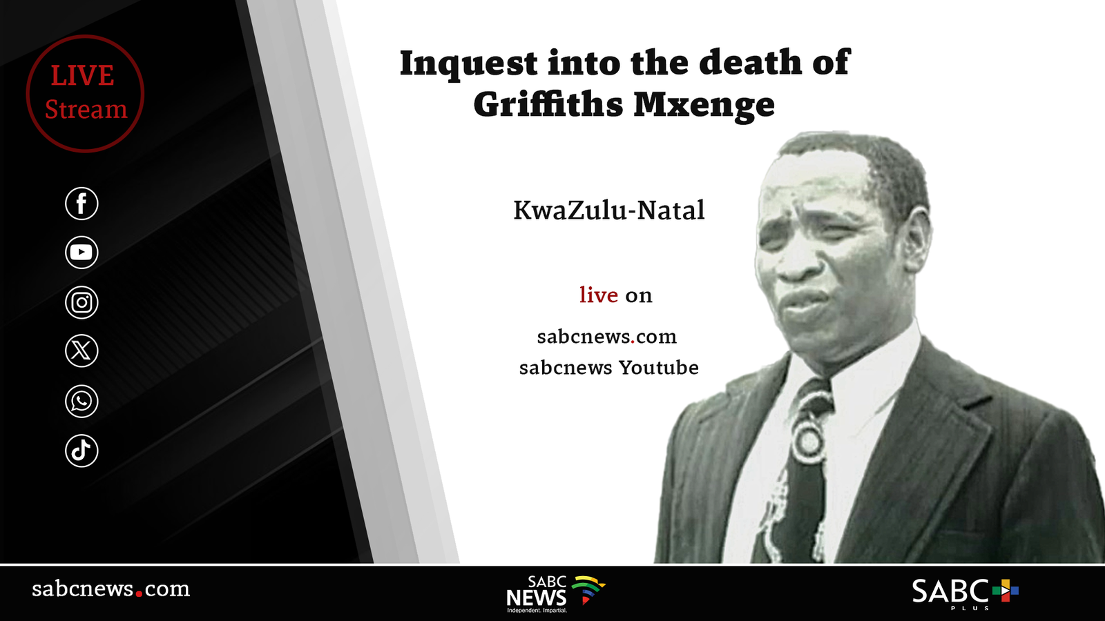 LIVE: Inquest into Griffiths Mxenge’s murder resumes in KZN – SABC News