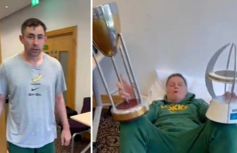 Watch: Rassie wakes up as a champion