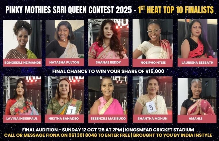 Pinky Mothie’s Sari Queen Contest Shines at Hollywood Bets Stadium – Top 10 Finalists for Week 1 Officially Released