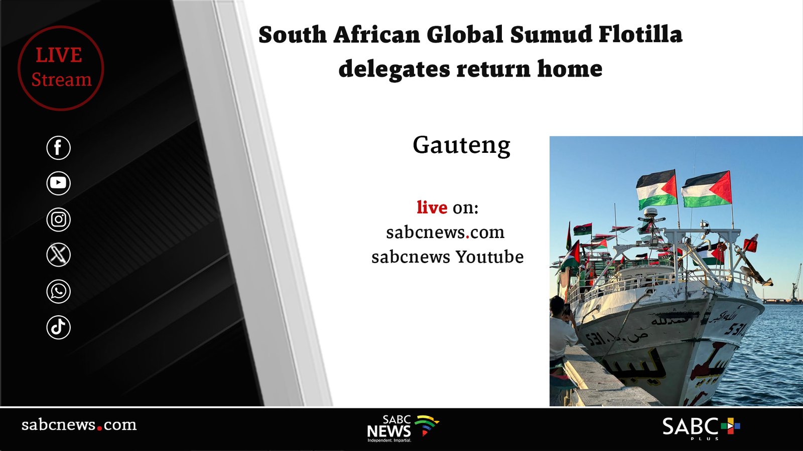 LIVE | Sumud Flotilla activists arrive in SA after Israeli detention – SABC News