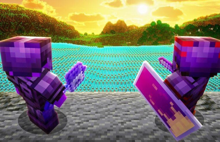 2 Minecraft Pros VS 1000 Players