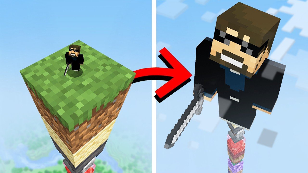 Changing Sizes EVERY MINUTE in Minecraft