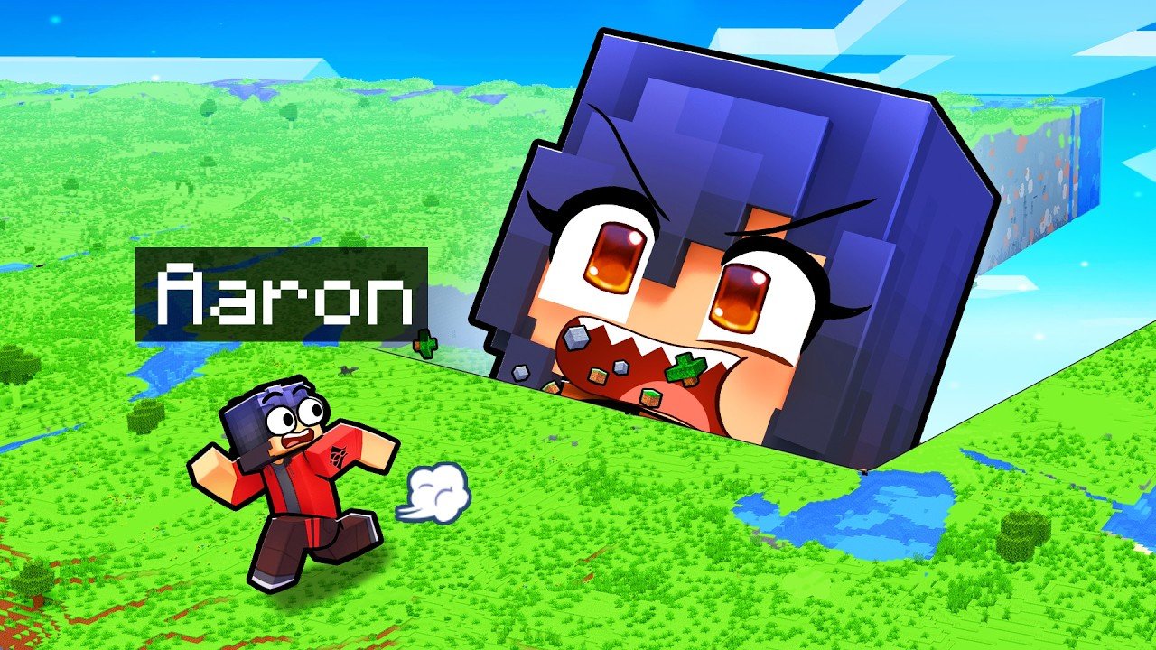 EATING my CRUSH’S World in Minecraft!