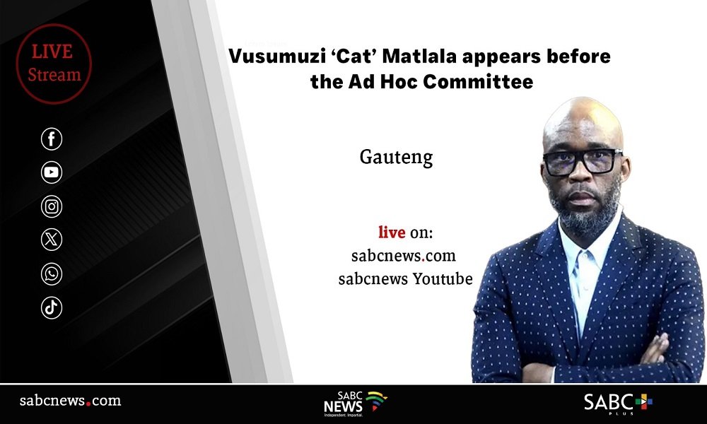 LIVE: Vusimuzi ‘Cat’ Matlala appears before Parly’s Ad Hoc Committee
