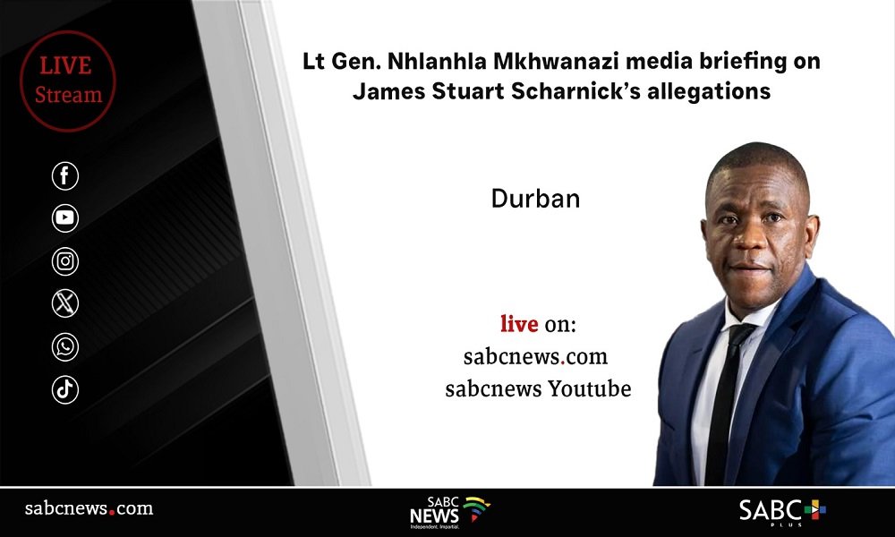 LIVE: Lieutenant General Nhlanhla Mkhwanazi media briefing