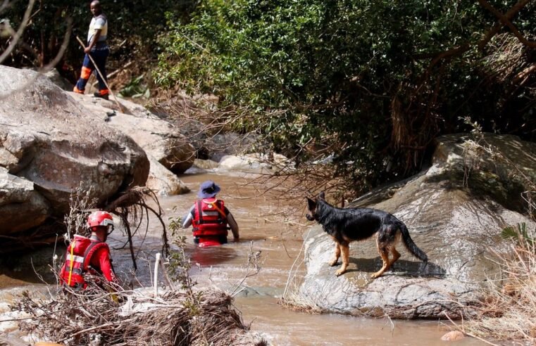 Search resumes for two people swept away by floods in KZN