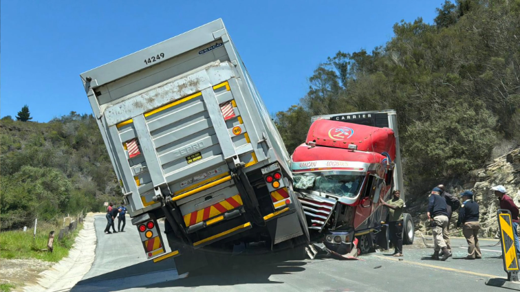 N2 closure as two trucks collide on Kaaimans pass near Wilderness – SABC News