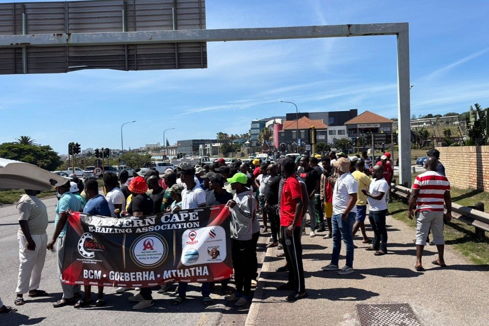 Gqeberha e-hailing drivers march over safety concerns, unfair pricing